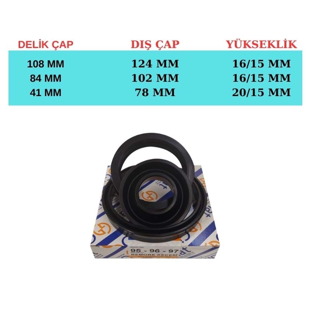 95-96-97 ÇAYIROVA 3 KD PİSTON KEÇE SETİ