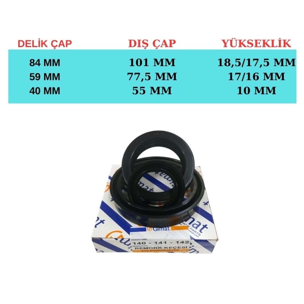 140-141-142 UYSAL 3 KD PİSTON KEÇE SETİ