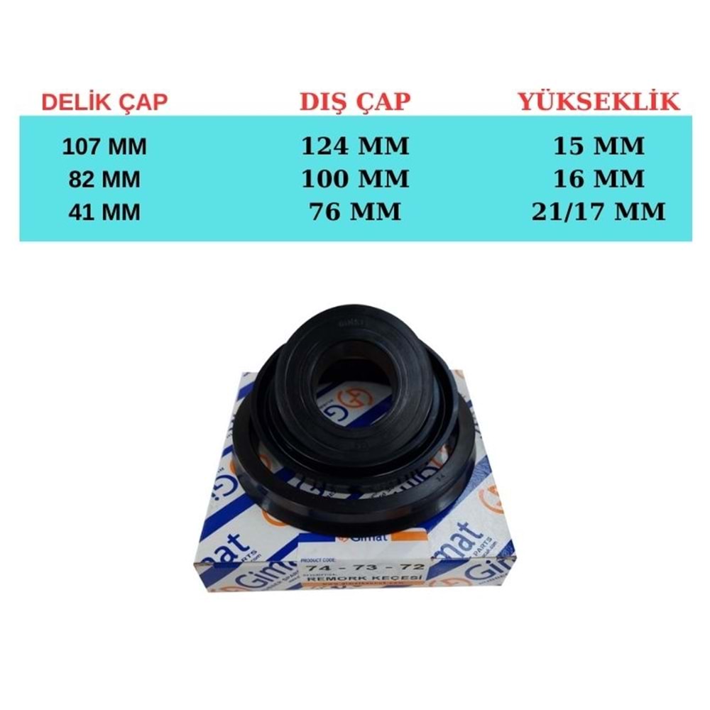 74-73-72 DEKSAN 3 KD PİSTON KEÇE SETİ
