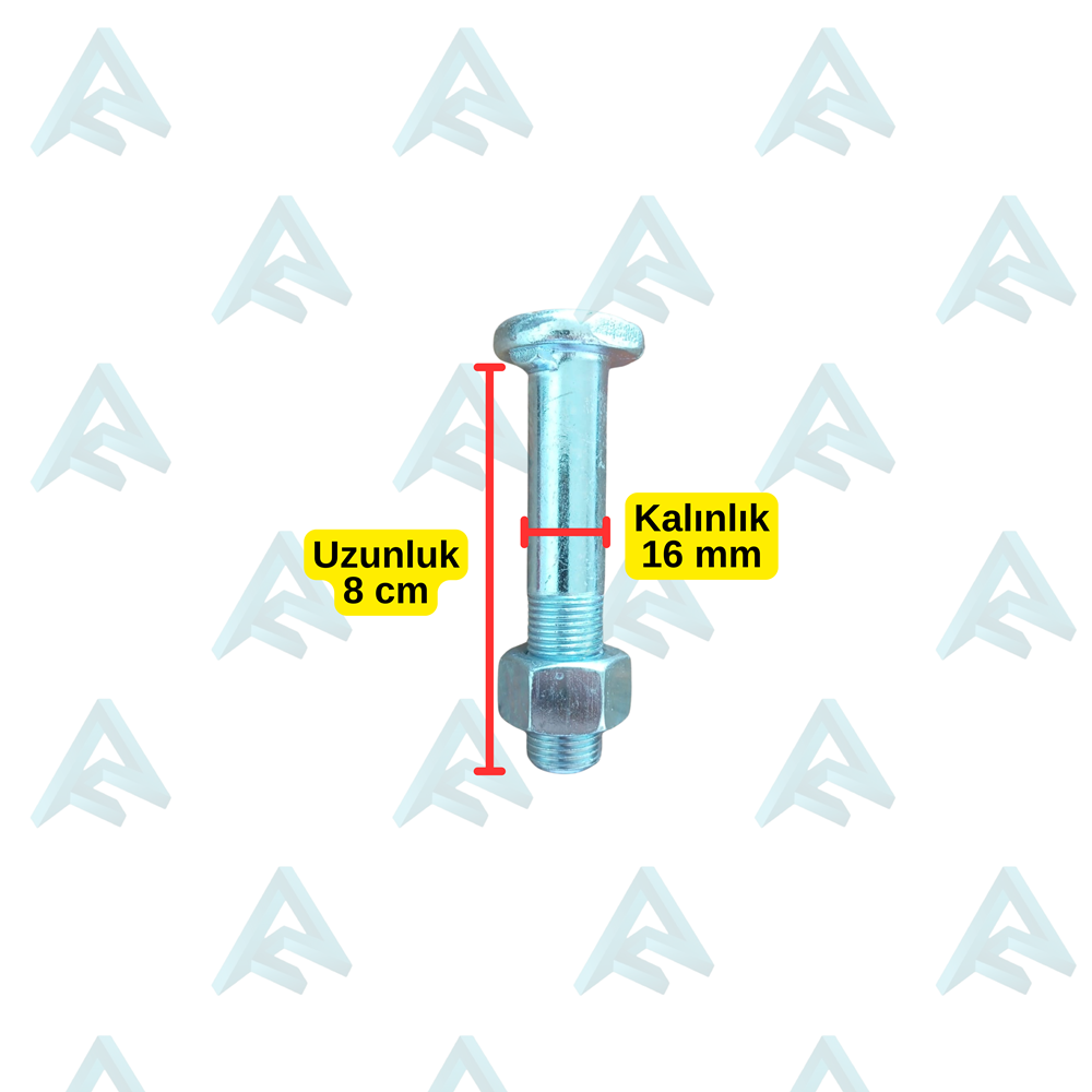 8 CM JANT CİVATASI -SOMUNLU
