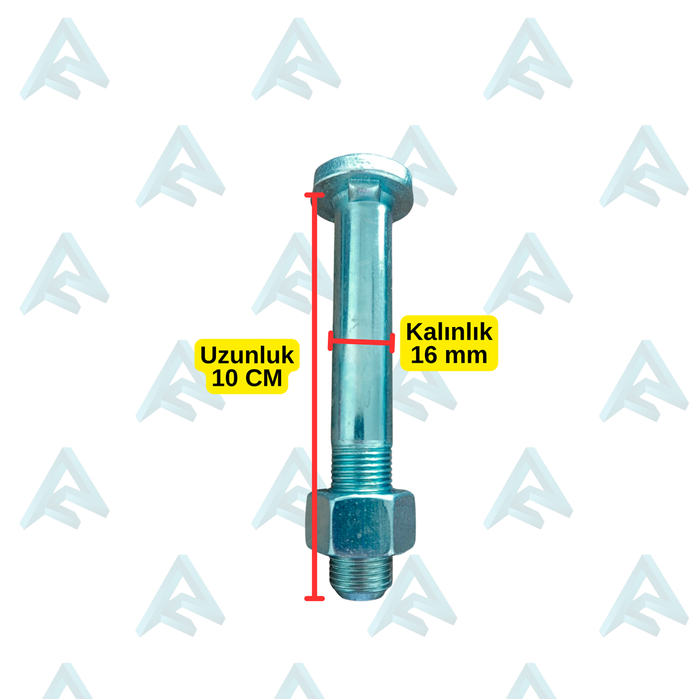 10 CM JANT CİVATASI -SOMUNLU
