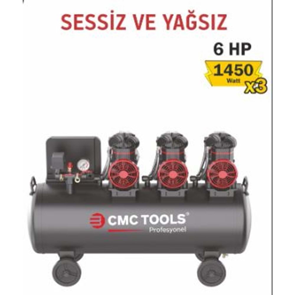 CMC HAVA KOMPRESÖRÜ 4350W - 100L TANK (6 Hp)