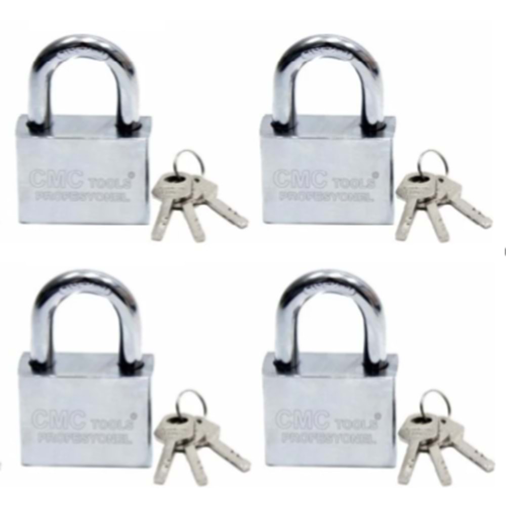 CMC 60 mm 4 LÜ SET MASTER ÇELİK ASMA KİLİT