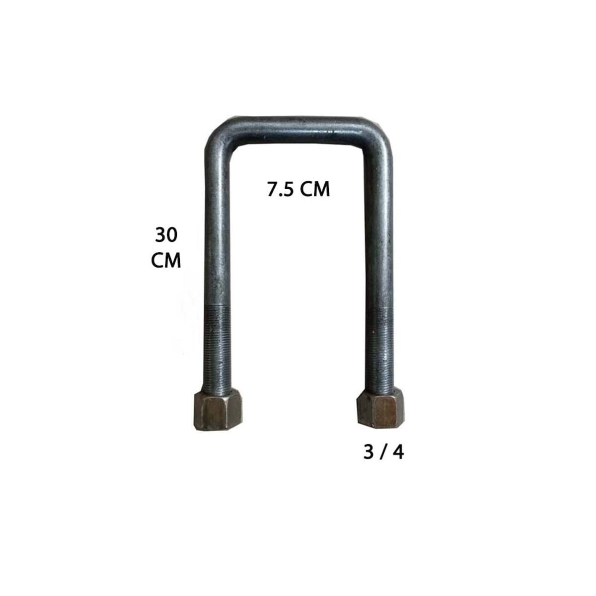 3/4 30 CM ARA 7,5 CM RÖMORK BAĞLANTISI(GÖLE TİPİ)