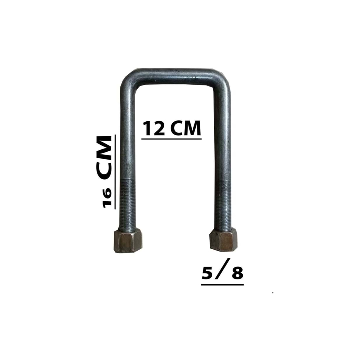 5/8 16 CM - ARA 12 CM U BAĞLANTI