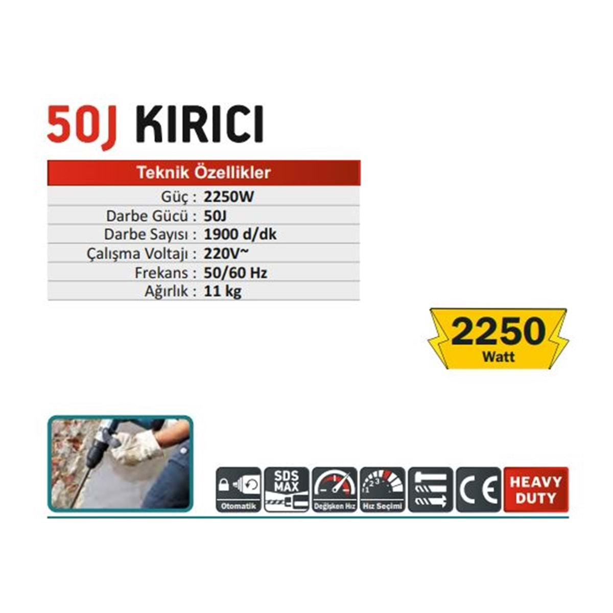 CMC 50J KIRICI DELİCİ 2250W