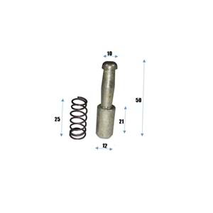 12 MM TOPUZLU ŞAFT PİMİ (EGE)