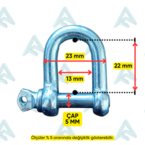 6 MM 1/4 ZİNCİR KİLİDİ