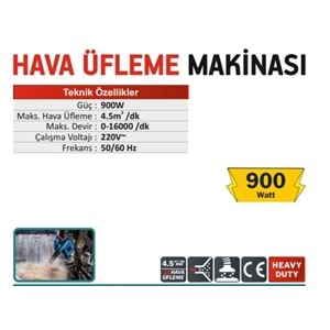 CMC HAVA ÜFLEME MAKİNASI 900W