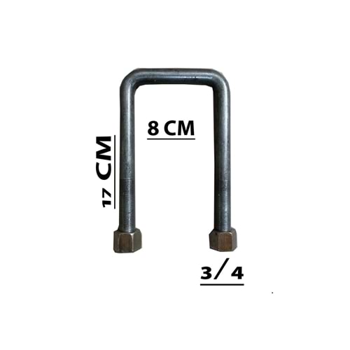 3/4 17 CM ARA 8 CM RÖMORK BAĞLANTISI(GÖLE TİPİ)