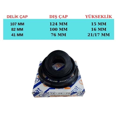 74-73-72 DEKSAN 3 KD PİSTON KEÇE SETİ