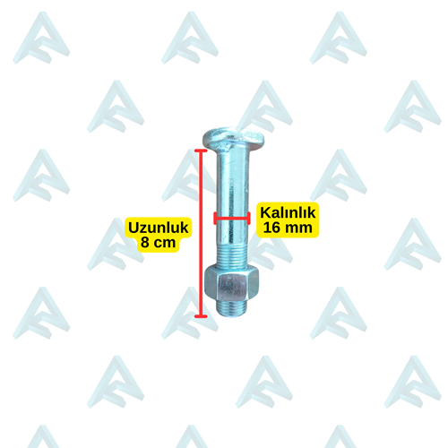 8 CM JANT CİVATASI -SOMUNLU