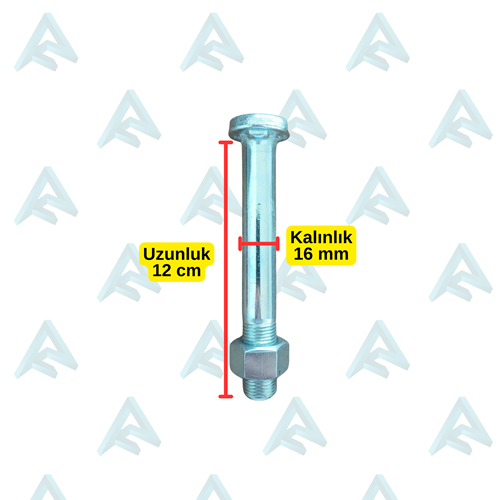 12 CM JANT CİVATASI -SOMUNLU