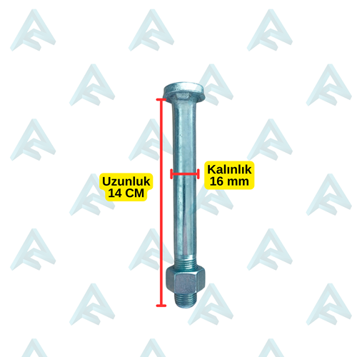 14 CM JANT CİVATASI -SOMUNLU