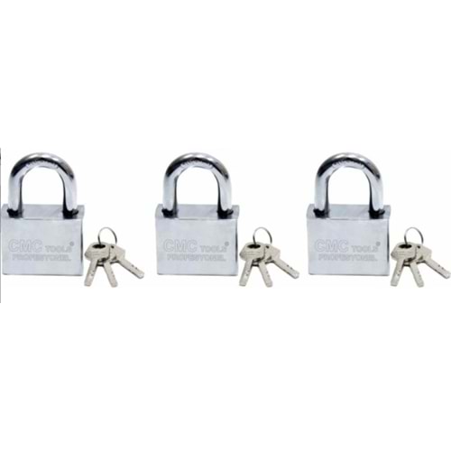 CMC 60 mm 3 LÜ SET MASTER ÇELİK ASMA KİLİT