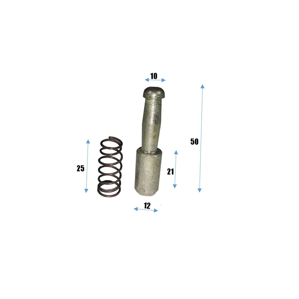 12 MM TOPUZLU ŞAFT PİMİ (EGE)