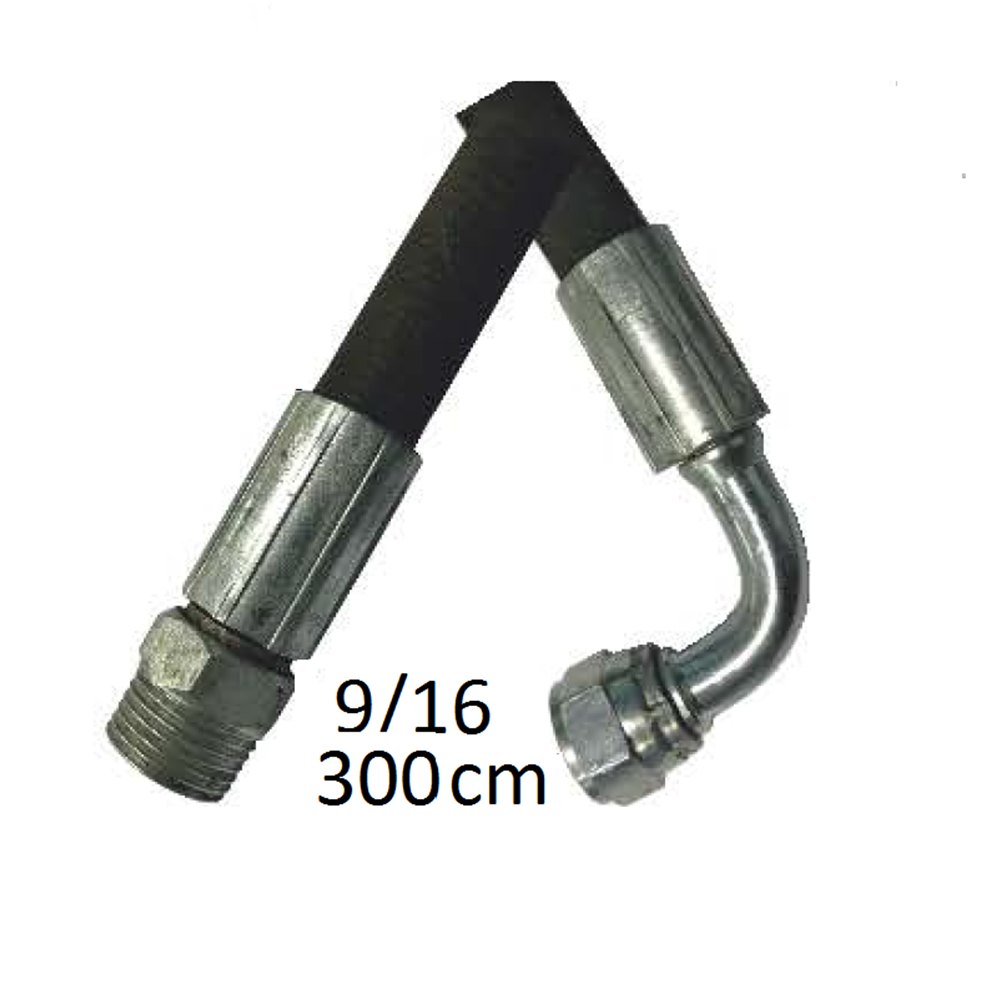 9/16-R1 300 CM TEK DİRSEK-ERKEK (JAKA GÖRE)HİDROLİK HORTUM