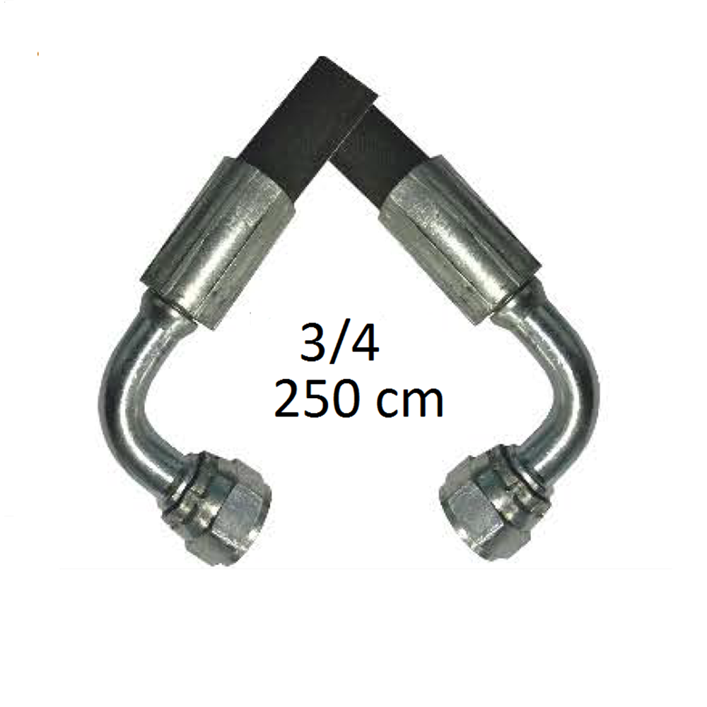 3/4-R1 250 CM ÇİFT DİRSEK HİDROLİK HORTUM